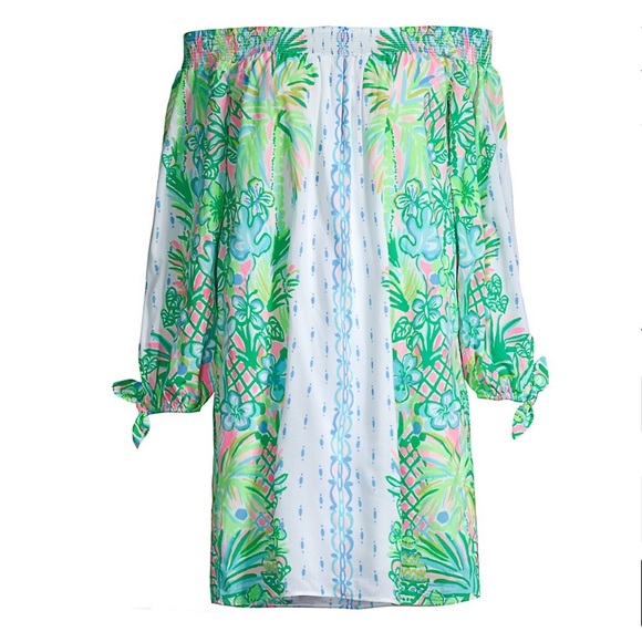 Lilly Pulitzer Mary Ellen off the shoulder dress XXS dress - Picture 3 of 9